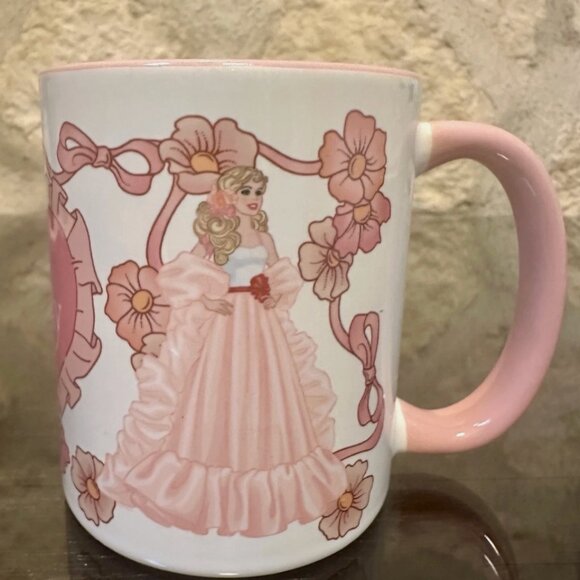 Peaches & Cream Mug Gift From 2025 NBDCC Barbie Convention Luncheon New - Picture 3 of 4